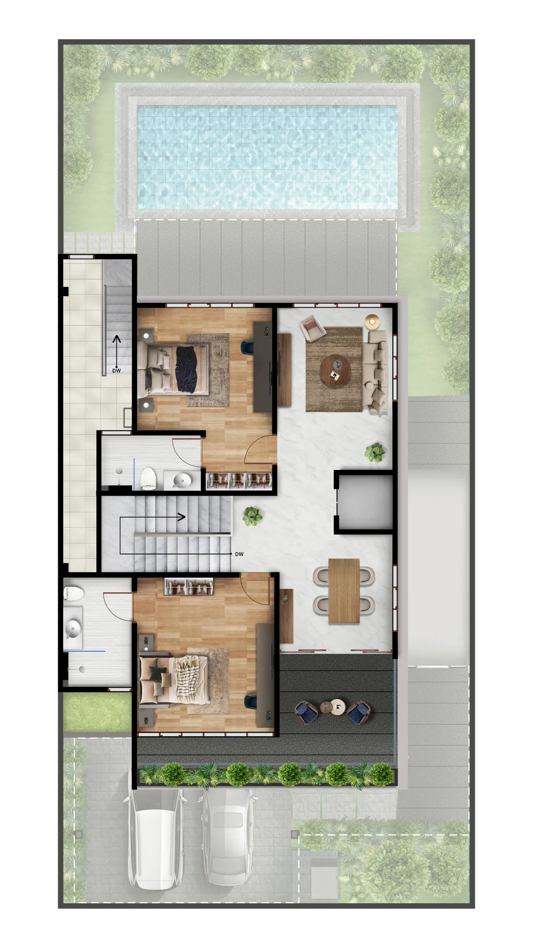 Garden Residence Type CLantai 3